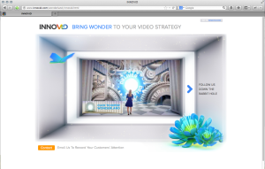 Screenshot of the Innovid Wonderland Microsite